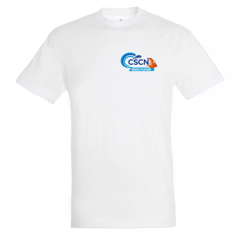 T-shirt coton homme logo couleur coeur