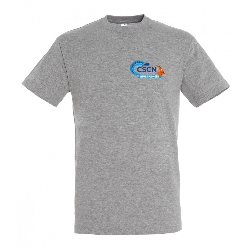 T-shirt coton homme logo couleur coeur