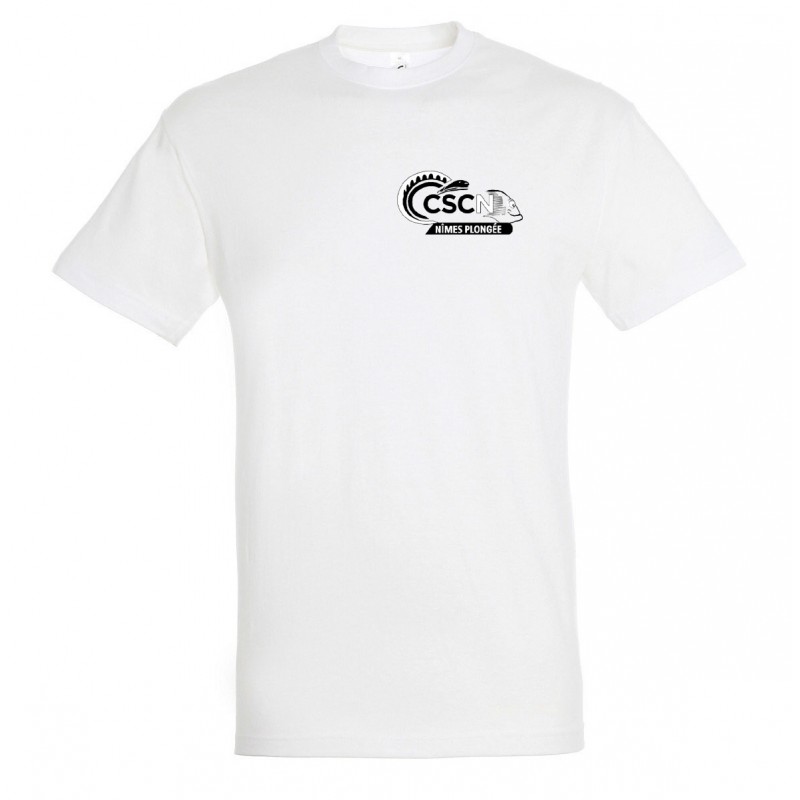 T-shirt coton homme logo noir coeur