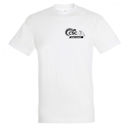 T-shirt coton homme logo noir coeur