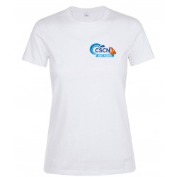 T-shirt coton femme logo couleur coeur