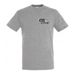 T-shirt coton homme logo noir recto verso