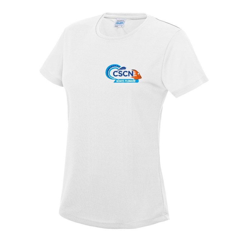 T-shirt cool sport femme logo couleur